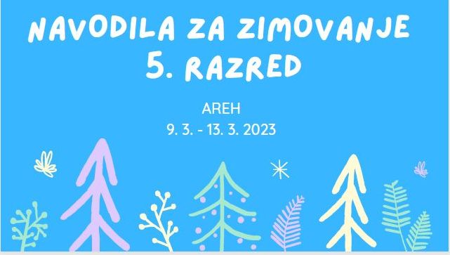 ZIMOVANJE 5. RAZRED AREH 2023